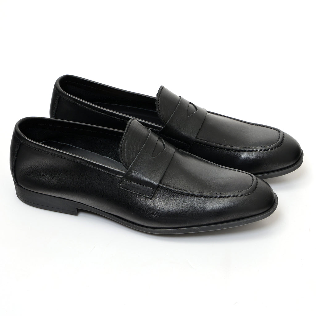 Mocassino con benda in morbidissima pelle crust -Art.75BENDINAFDOGOMMACRUST