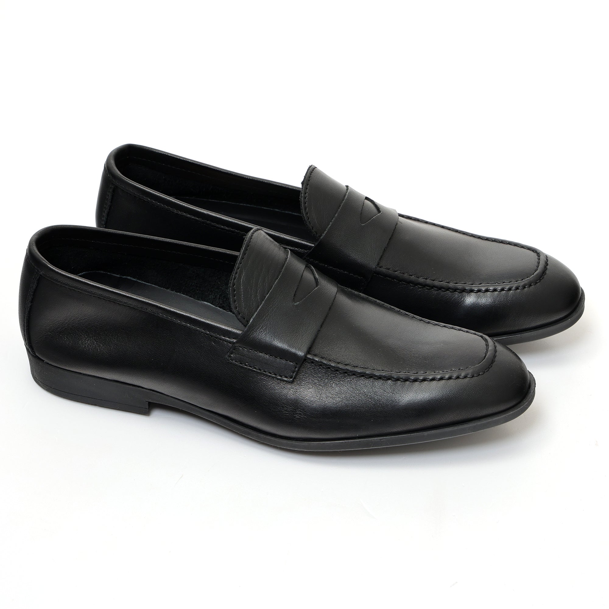 Mocassino con benda in morbidissima pelle crust -Art.75BENDINAFDOGOMMACRUST