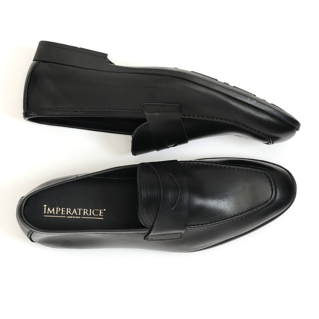 Mocassino con benda in morbidissima pelle crust -Art.75BENDINAFDOGOMMACRUST