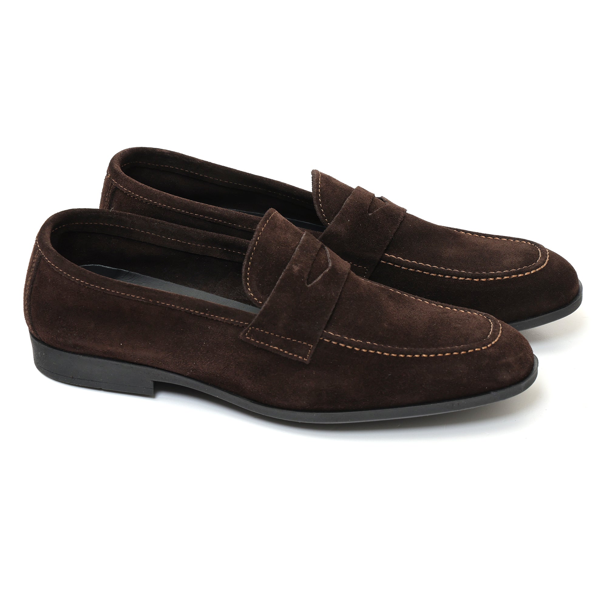 Mocassino con benda in morbidissima pelle scamosciata -Art.75BENDAFDOFOMMACAMOSCIO