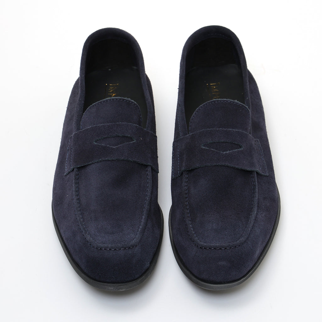 Mocassino con benda in morbidissima pelle scamosciata -Art.75BENDAFDOFOMMACAMOSCIO