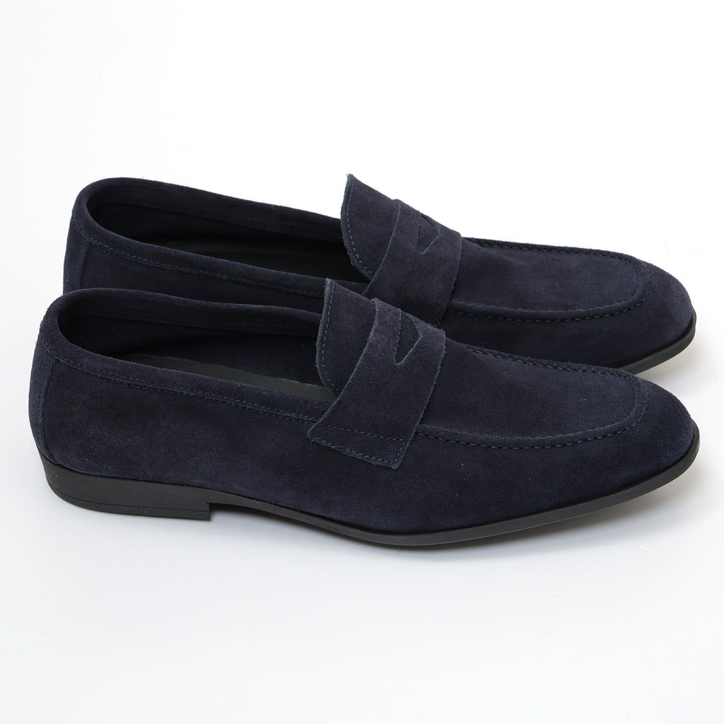 Mocassino con benda in morbidissima pelle scamosciata -Art.75BENDAFDOFOMMACAMOSCIO