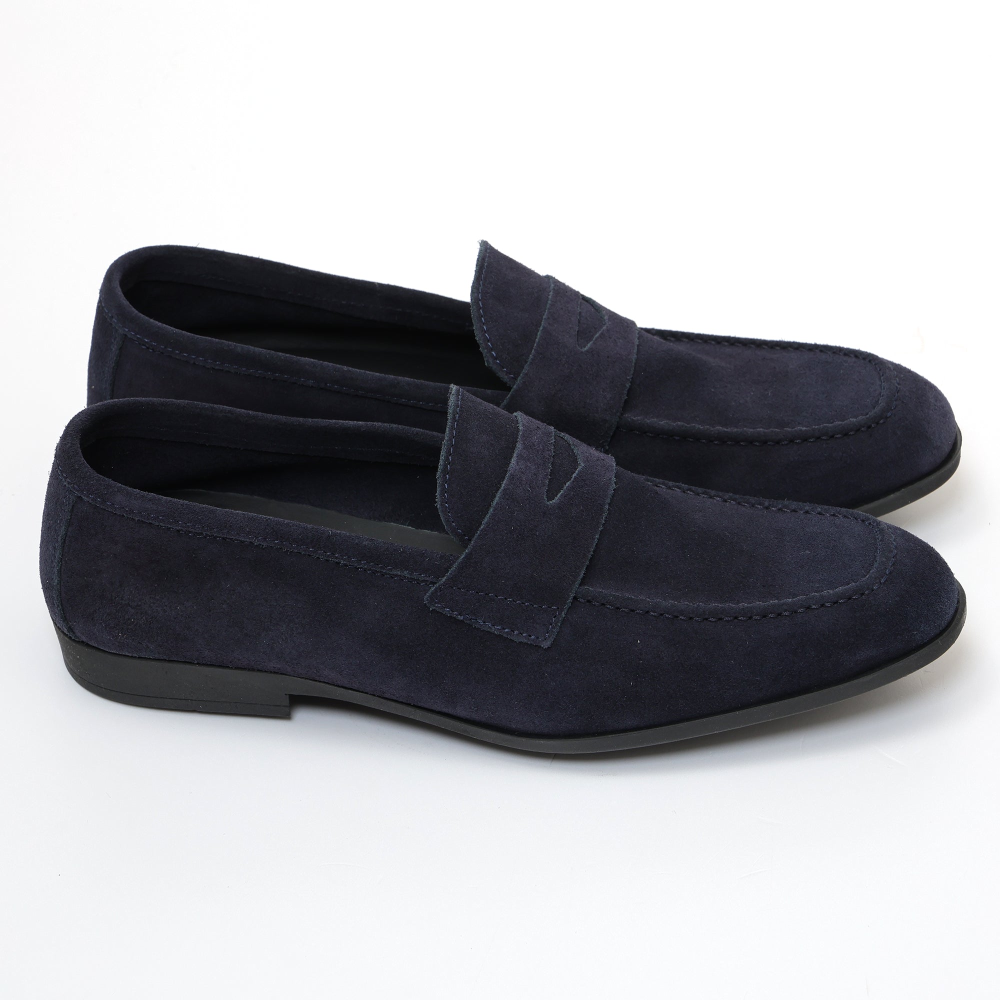 Mocassino con benda in morbidissima pelle scamosciata -Art.75BENDAFDOFOMMACAMOSCIO
