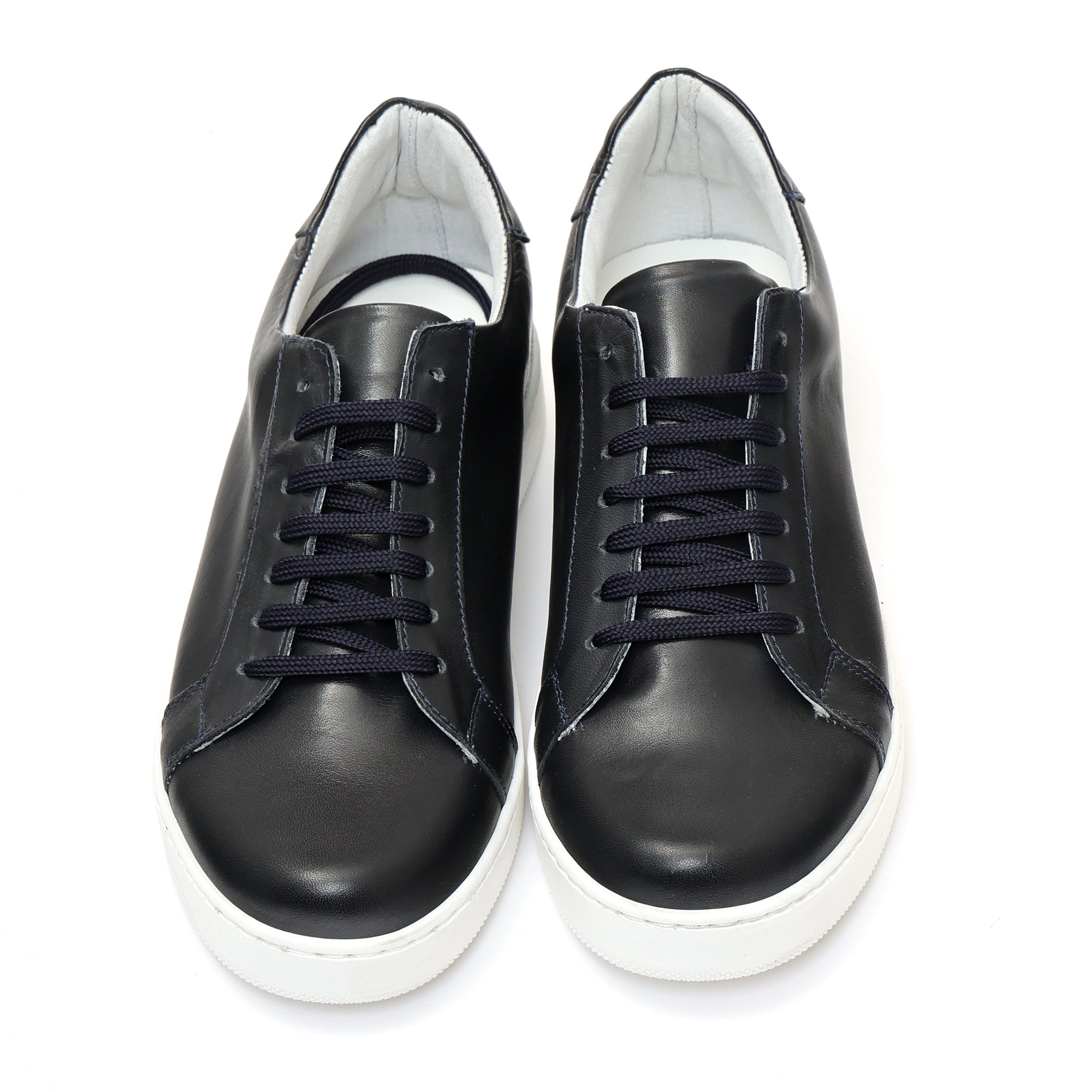 Sneakers stringate in pelle di vitello-Art.F18FDOGOMMAVITELLO