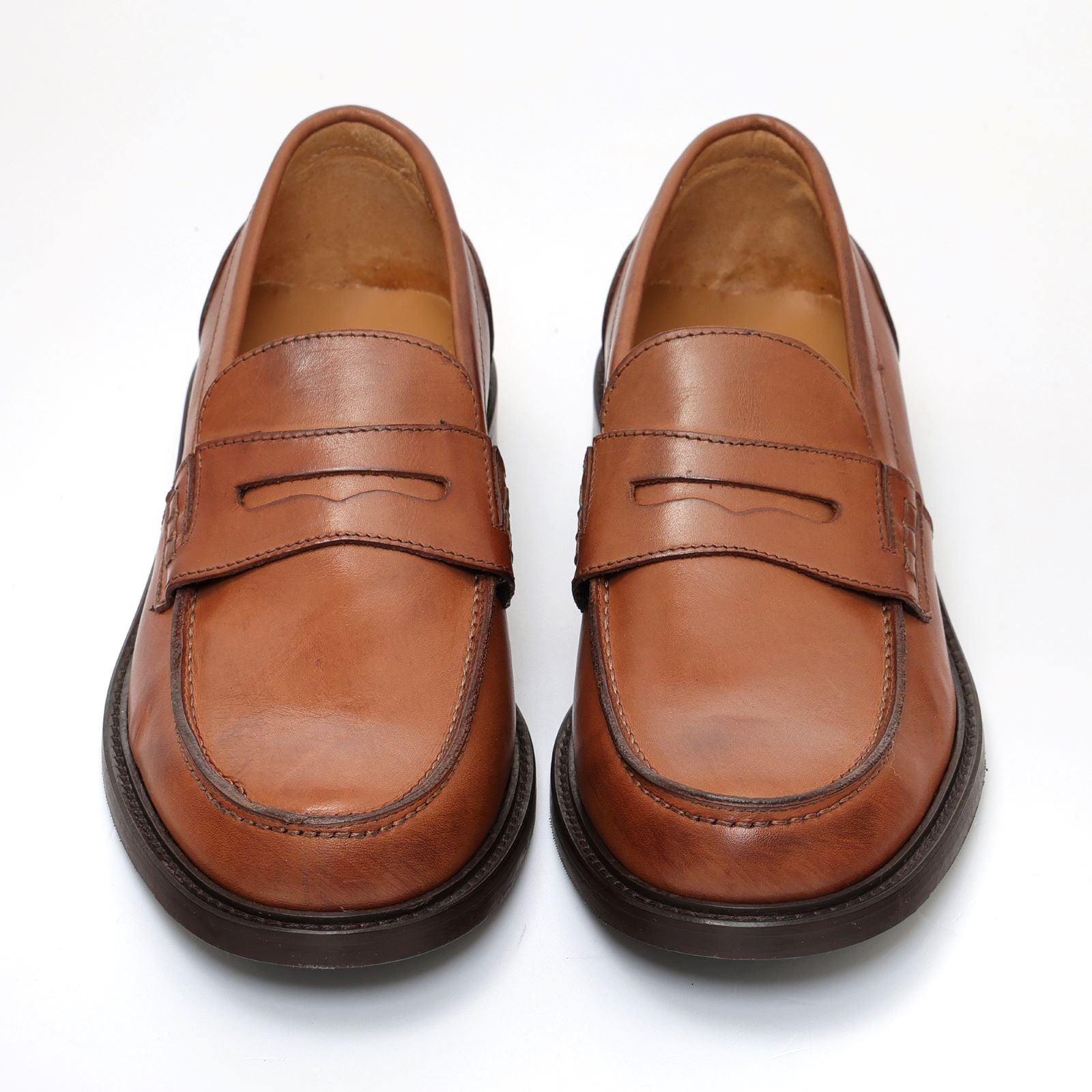 Mocassino con benda in pelle crust con fondo in cuoio antiscivolo-Art.805EFDOCUOIOCRUST