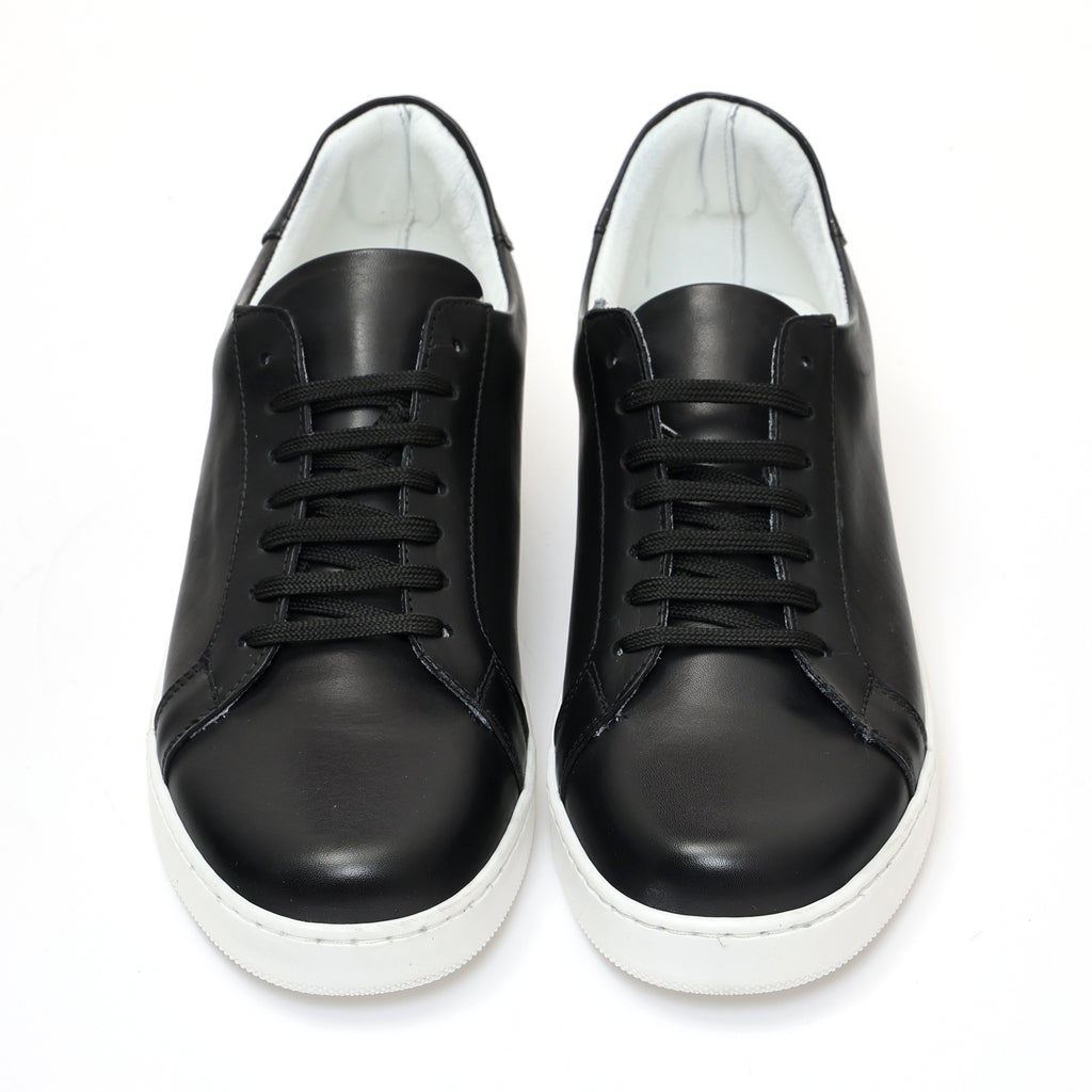 Sneakers stringate in pelle di vitello-Art.F18FDOGOMMAVITELLO
