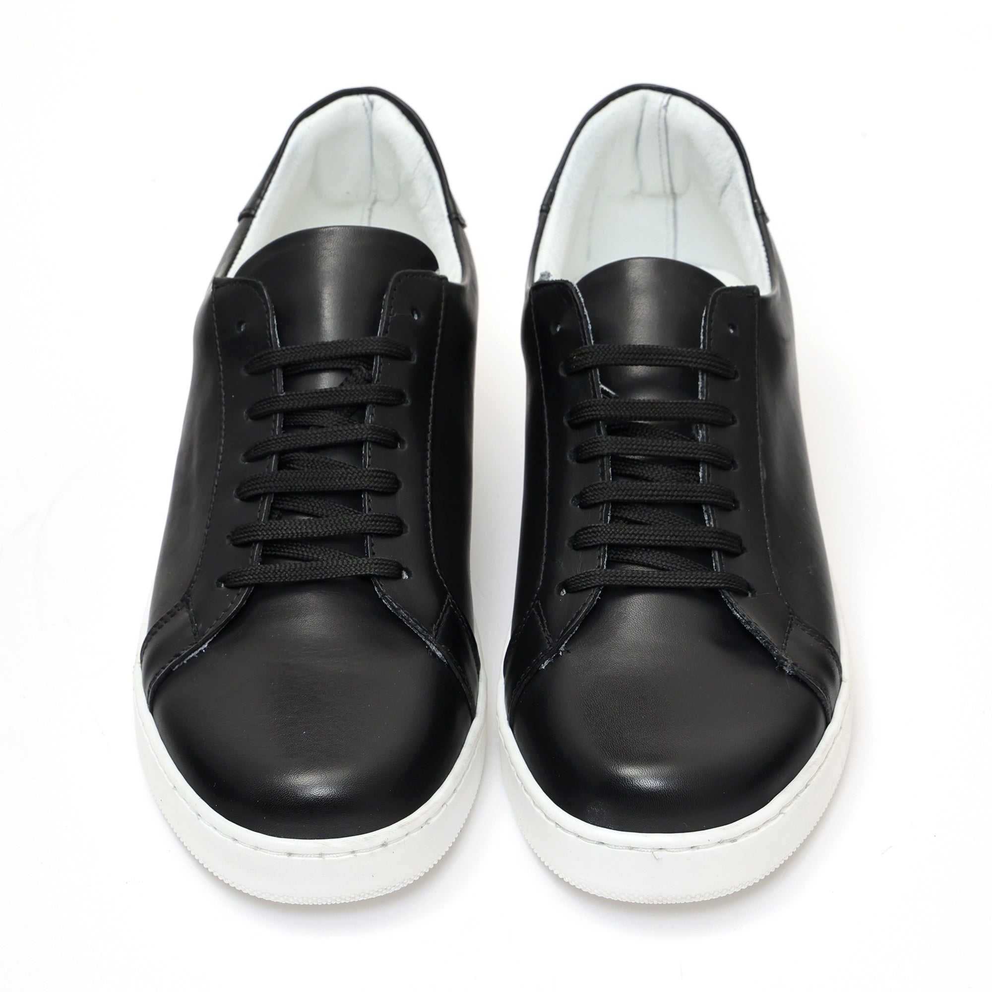 Sneakers stringate in pelle di vitello-Art.F18FDOGOMMAVITELLO