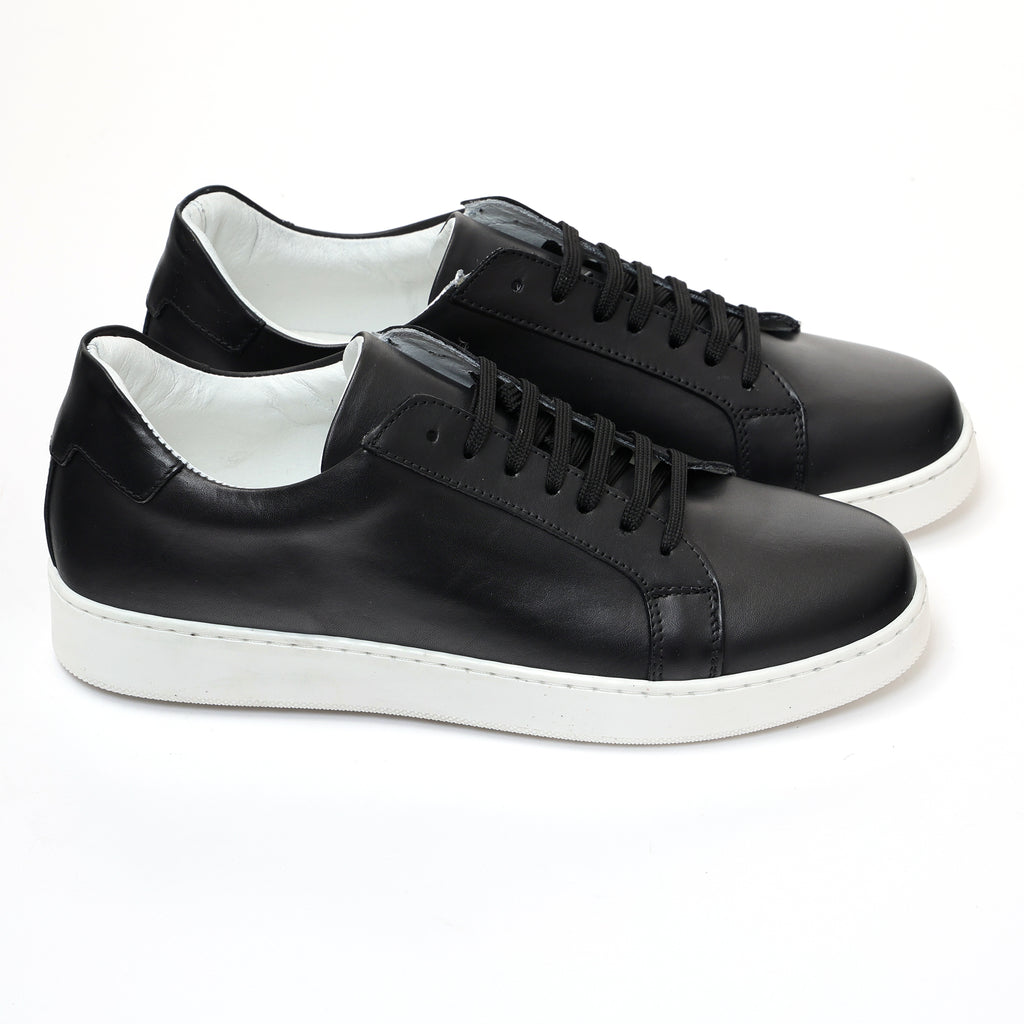 Sneakers stringate in pelle di vitello-Art.F18FDOGOMMAVITELLO