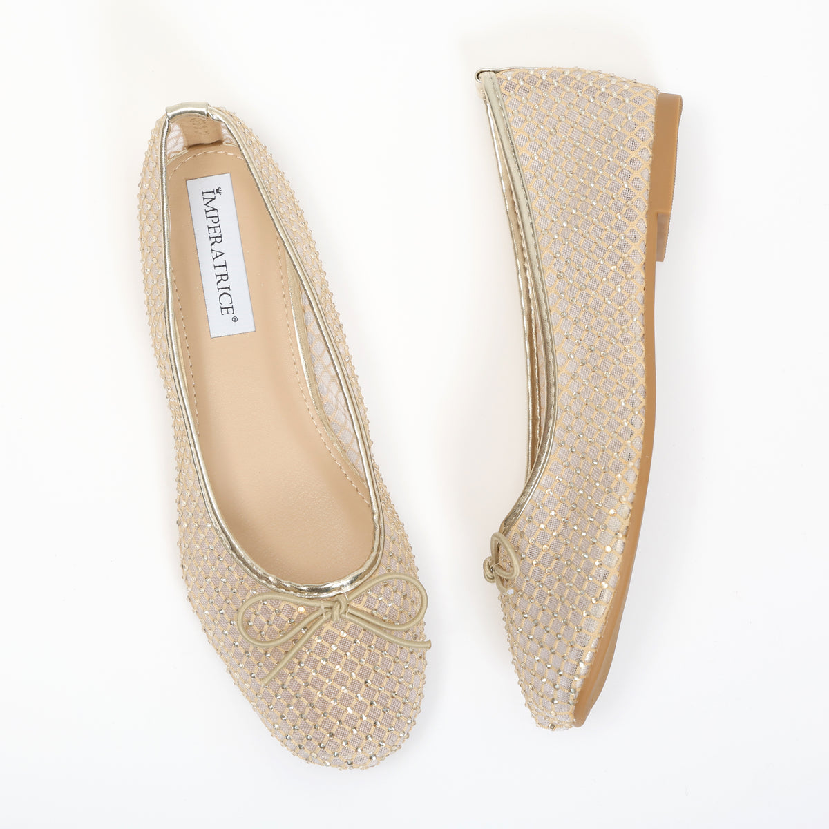 Ballerine in simil pelle traforate con strass- Art.QP5511