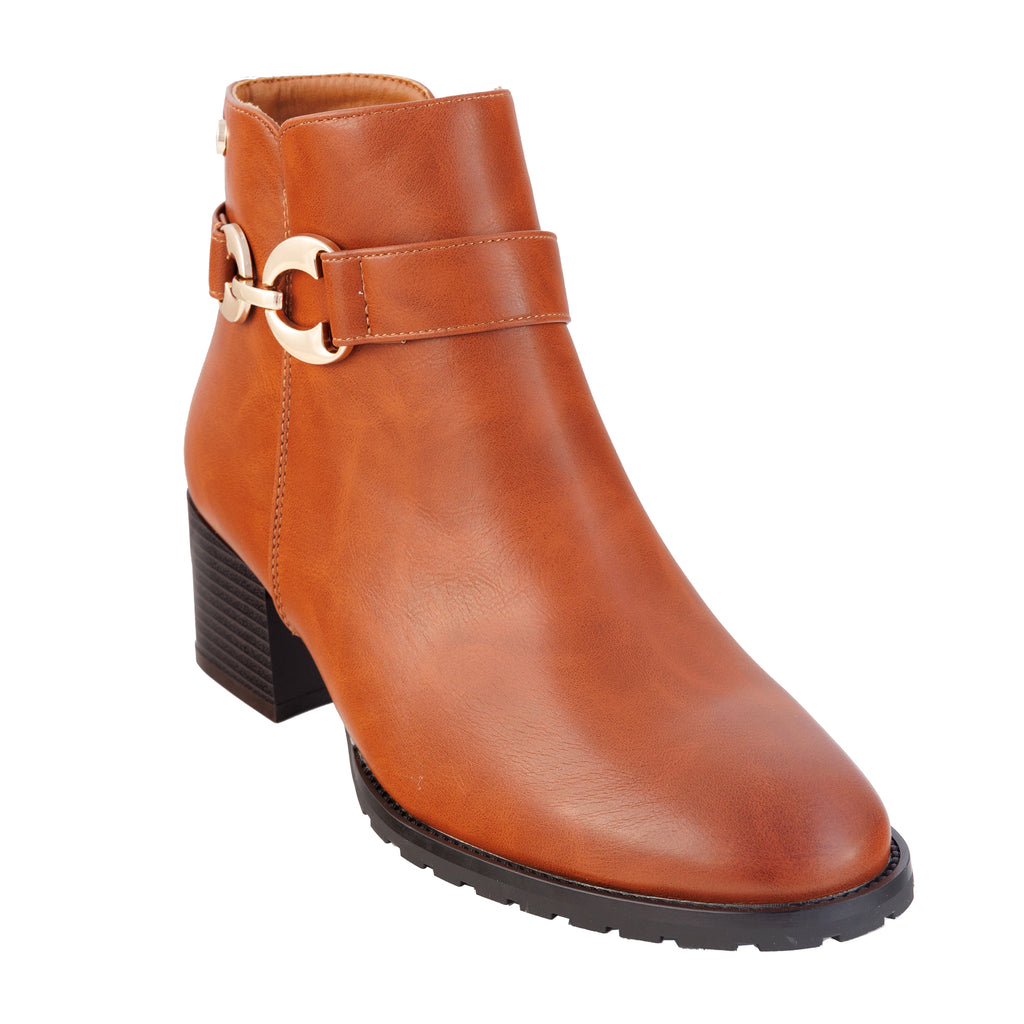 Stivaletti in simil pelle con tacco comodo quadrato- Art.CHC323
