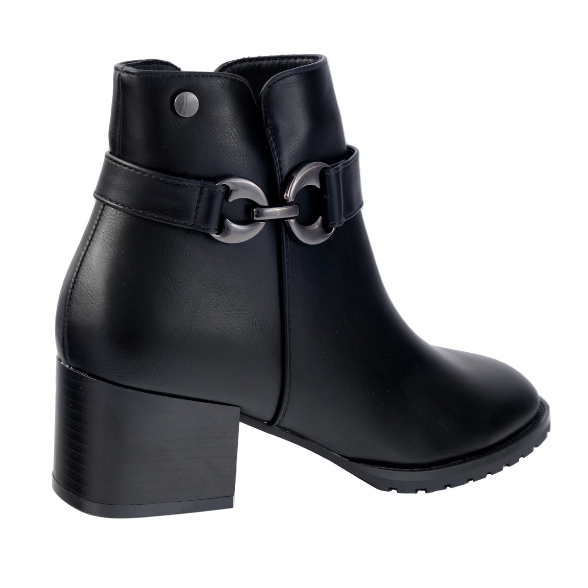 Stivaletti in simil pelle con tacco comodo quadrato- Art.CHC323