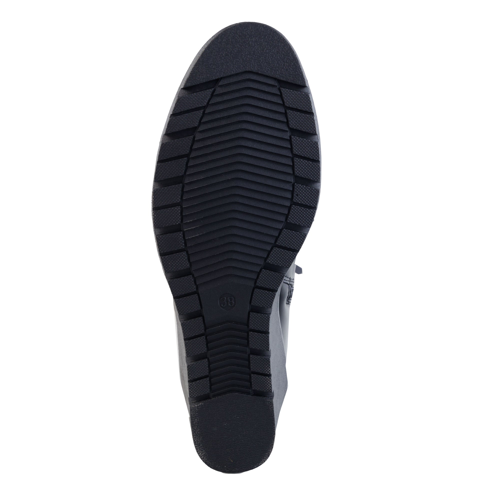 Stivali in simil pelle con zeppa e fascia elastica laterale- Art.CHC326