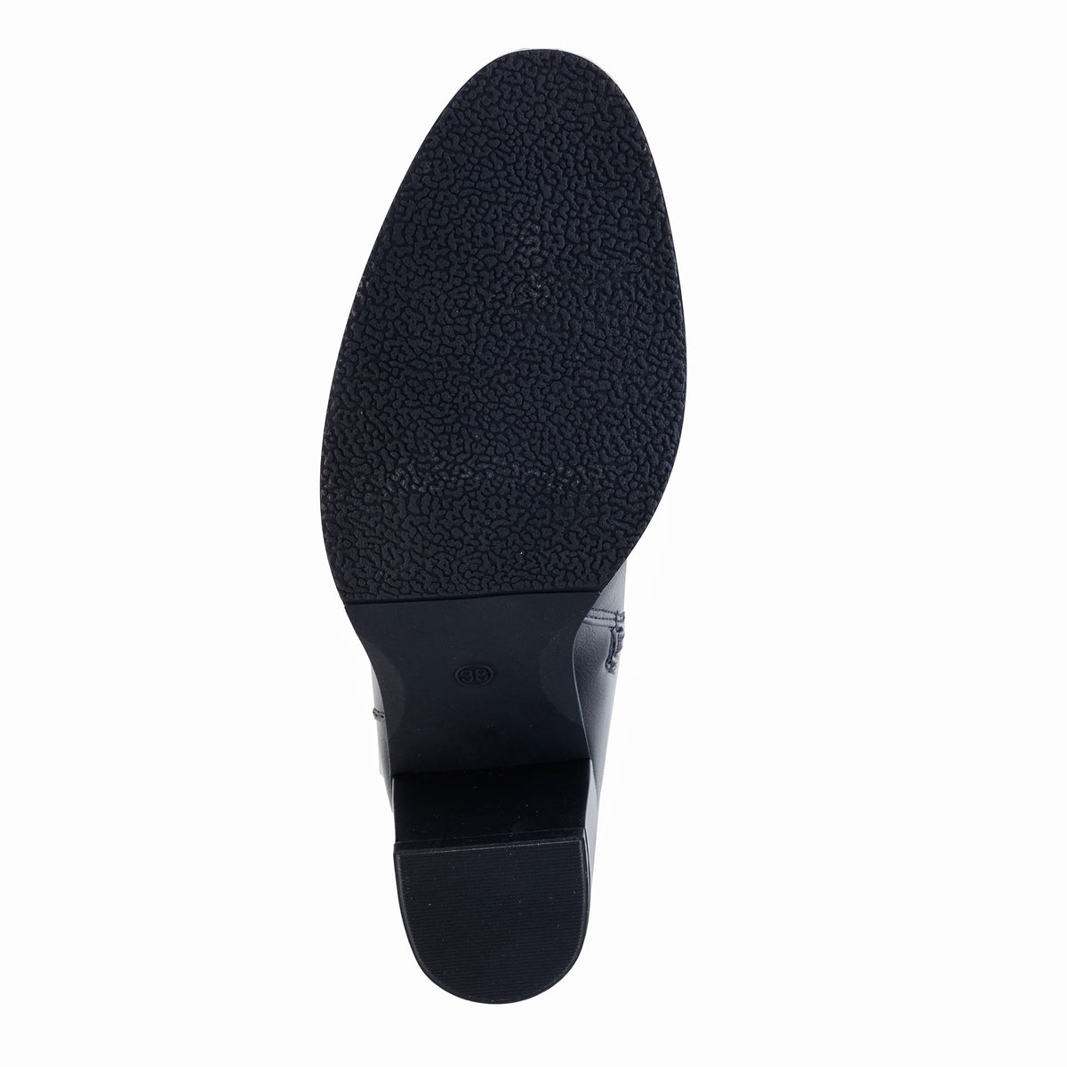 Stivali in simil pelle con tacco comodo e fascia elastica laterale- Art.CHC336