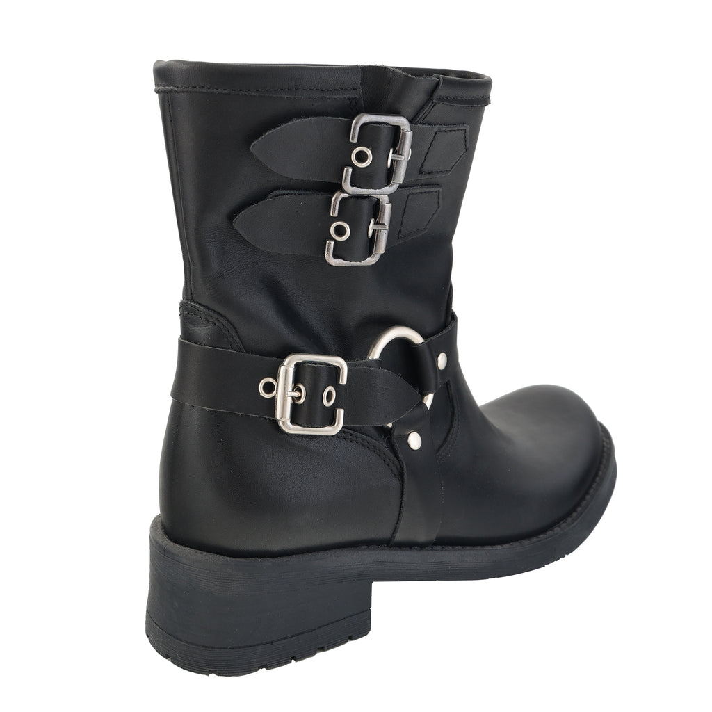 Biker in pelle di vitello con fibbie - Art.1431PELLE