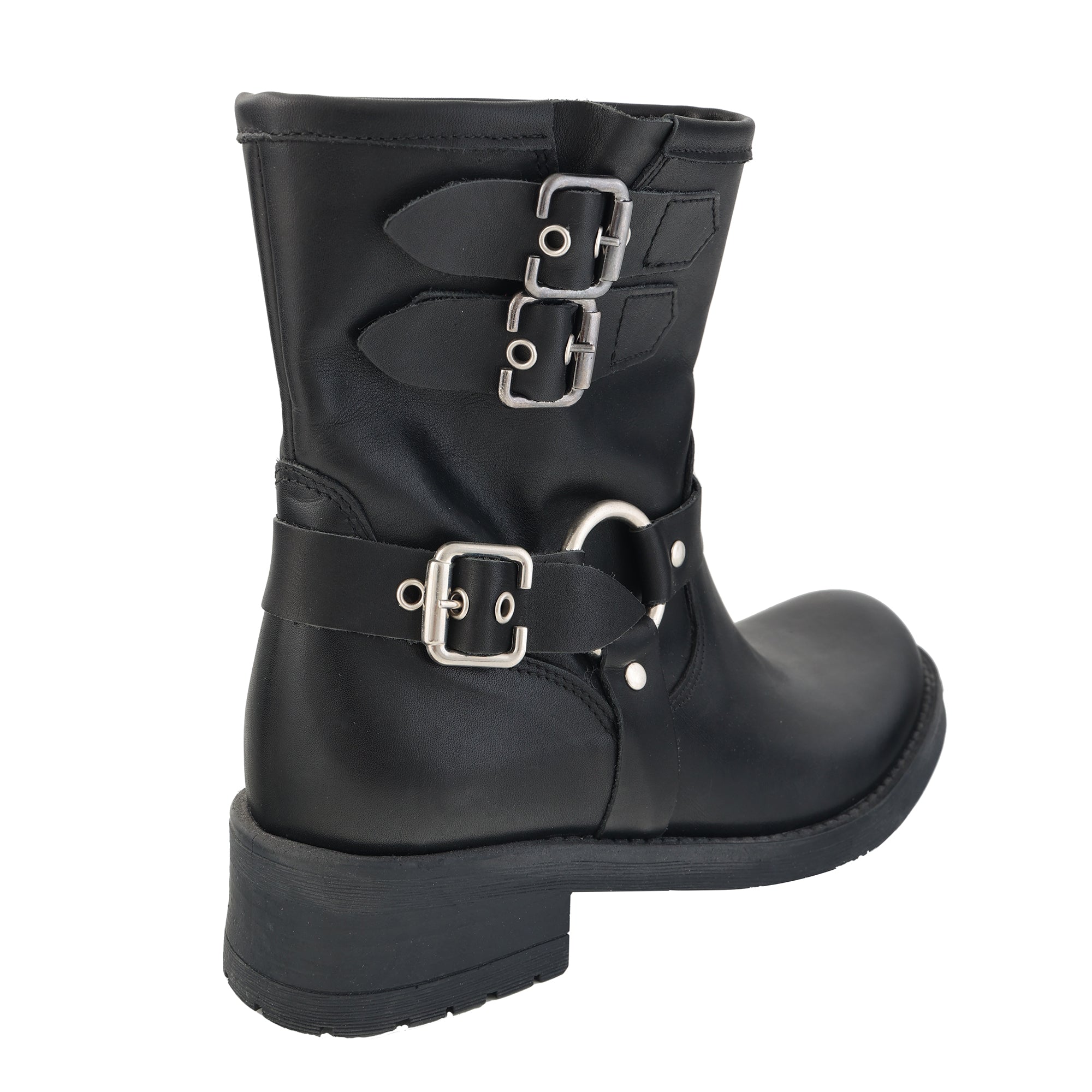 Biker in pelle di vitello con fibbie - Art.1431PELLE
