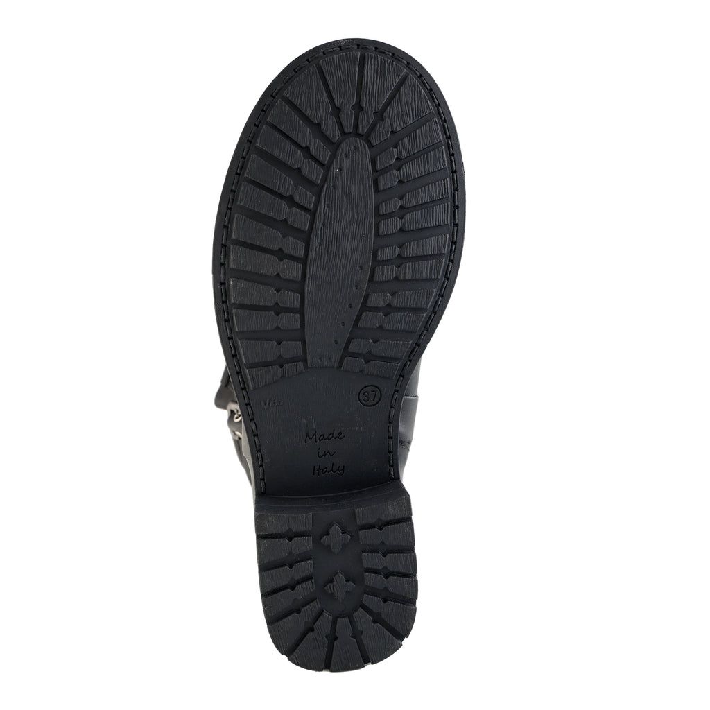 Biker in pelle di vitello con fibbie - Art.1431PELLE