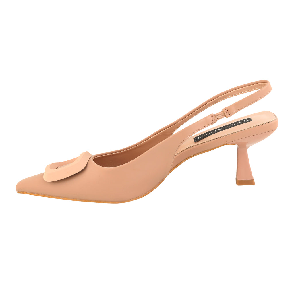 Decolletè slingback con tacco basso a rocchetto - Art.SP559