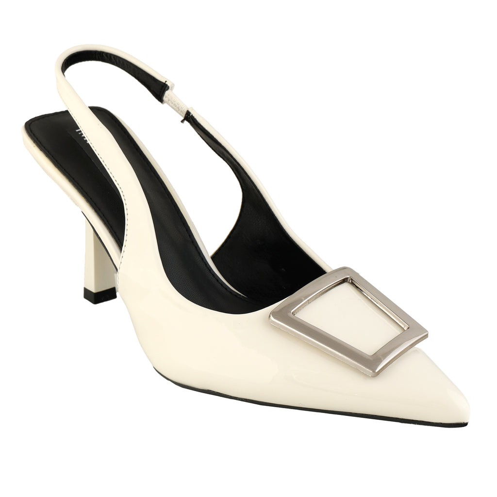Decolletè slingback verniciate con dettaglio in metallo- Art.SP015