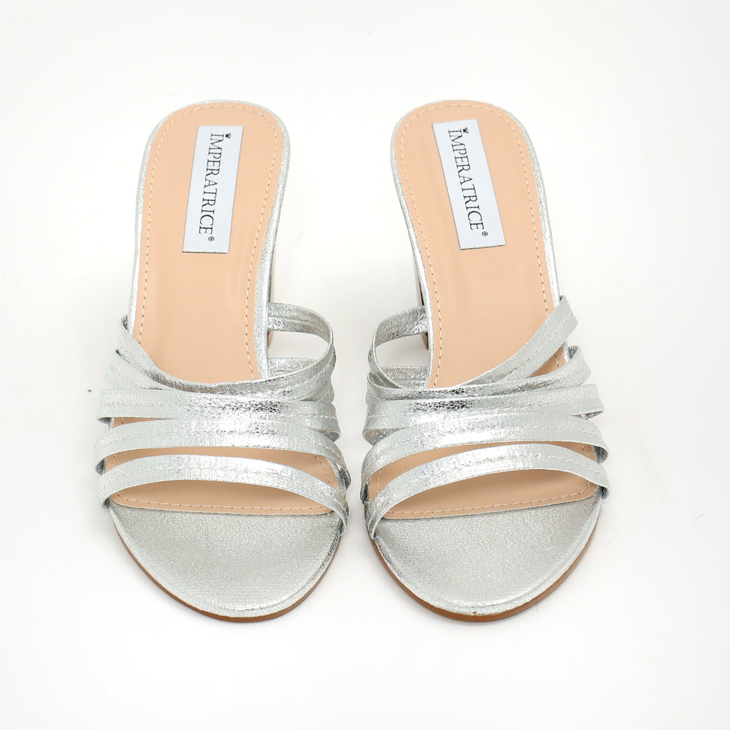 Sandali in simil pelle laminata con tacco comodo- Art.BK008