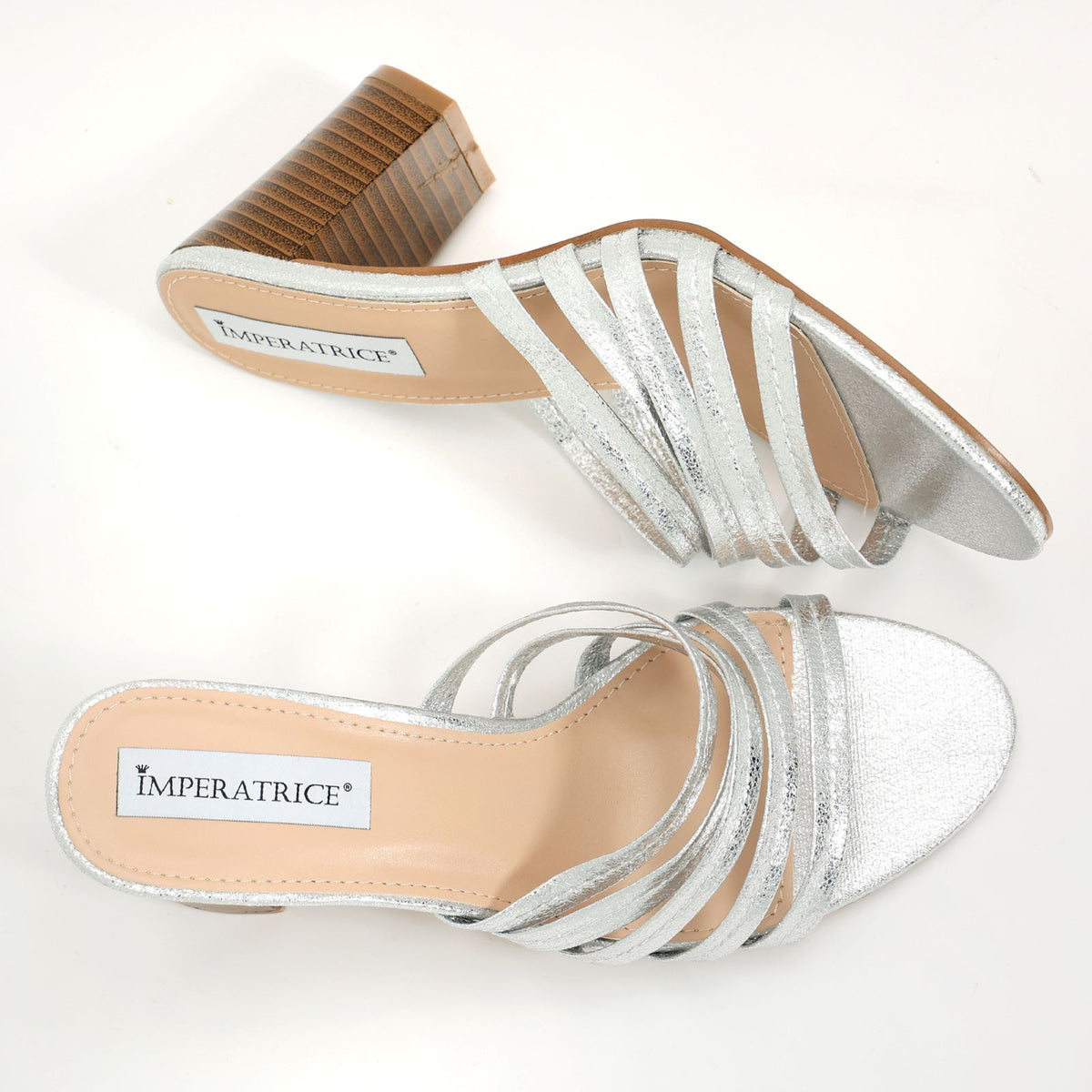 Sandali in simil pelle laminata con tacco comodo- Art.BK008