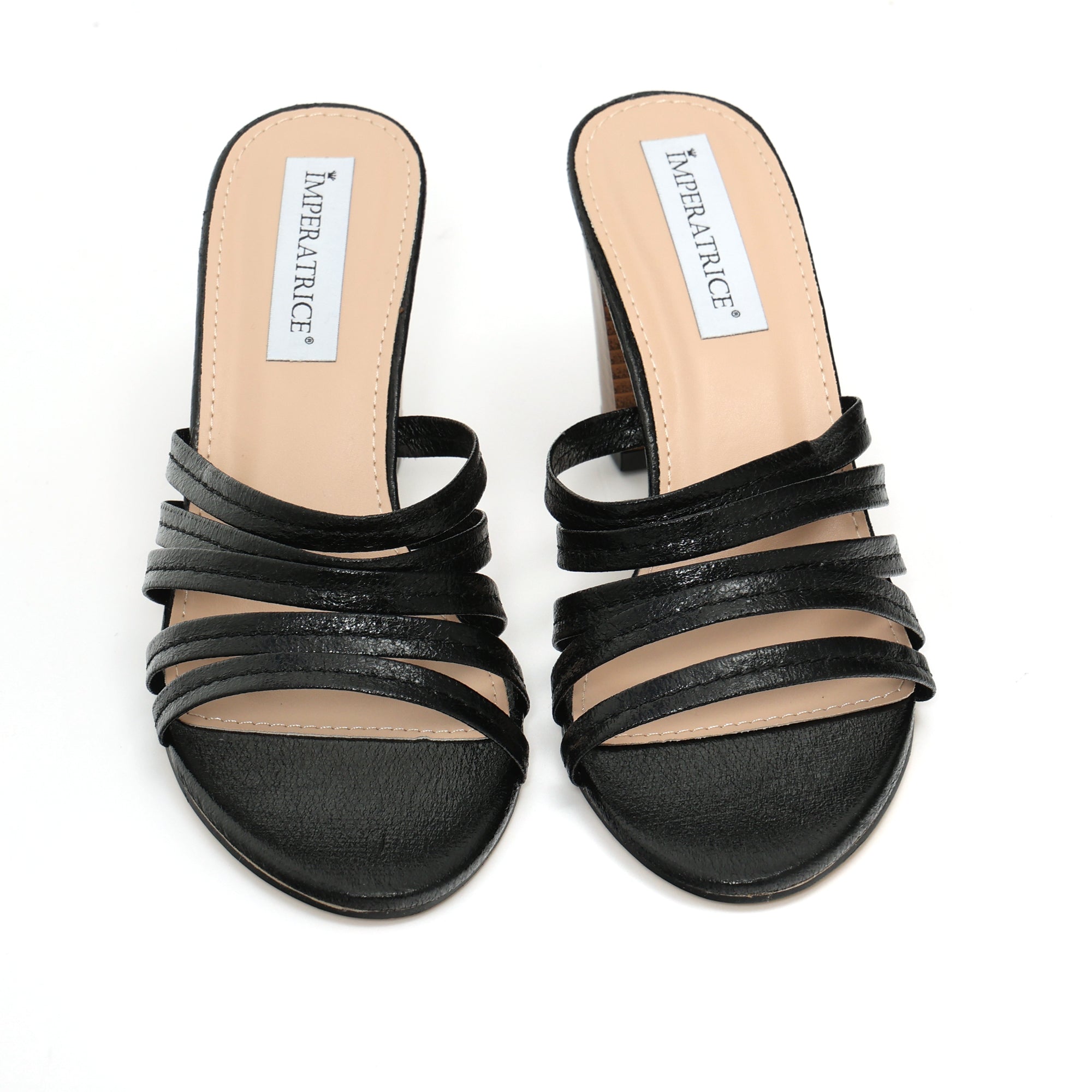 Sandali in simil pelle laminata con tacco comodo- Art.BK008