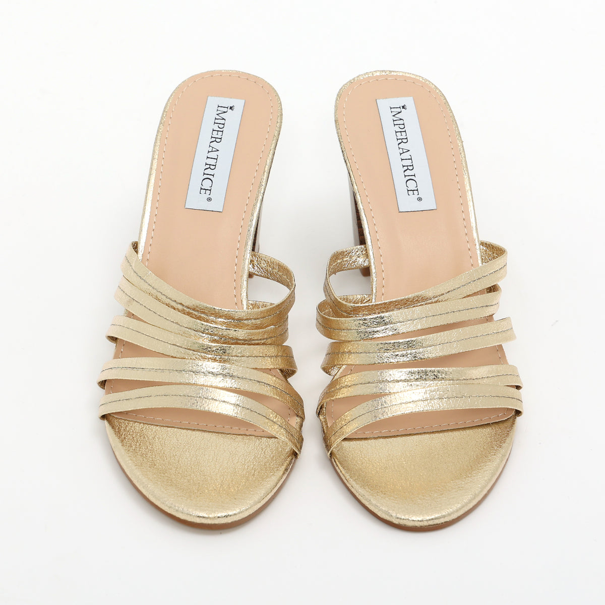 Sandali in simil pelle laminata con tacco comodo- Art.BK008