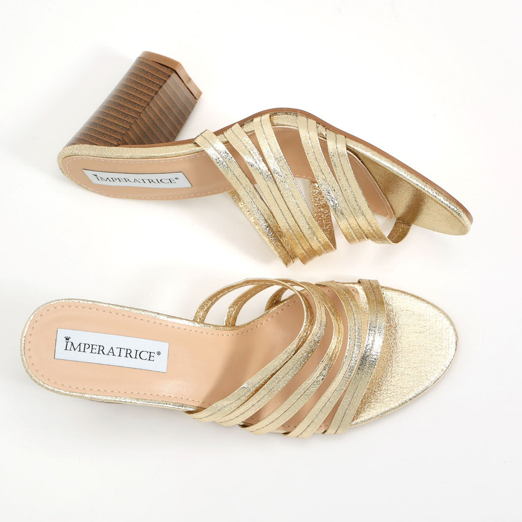 Sandali in simil pelle laminata con tacco comodo- Art.BK008