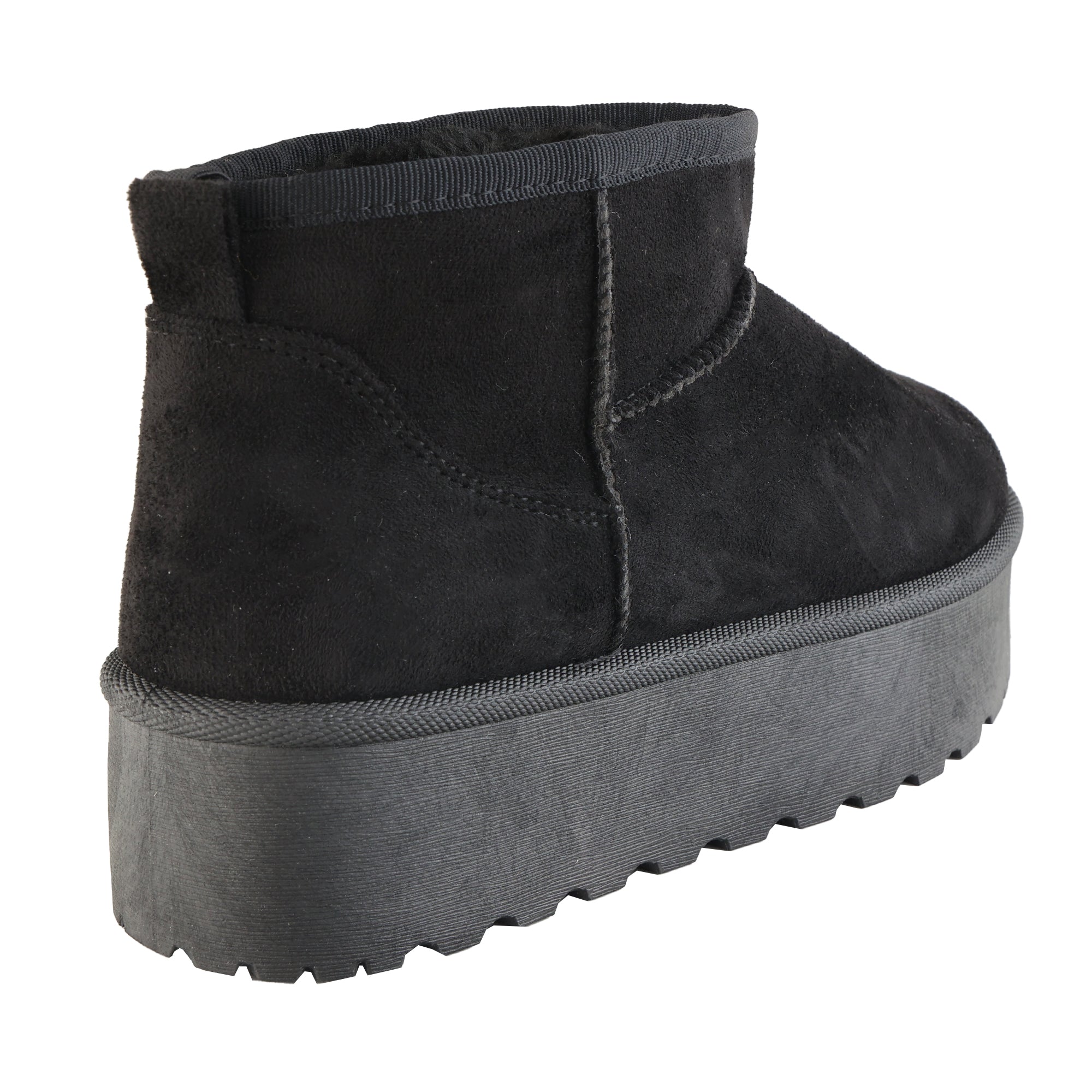 Stivaletti in simil camoscio imbottiti con platform- Art.A1001