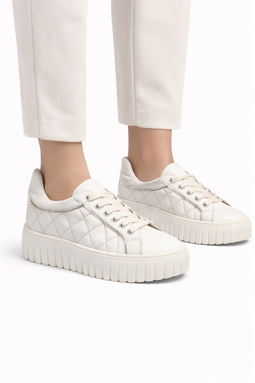 Sneakers - fondo 5 cm -Art.65PELLE