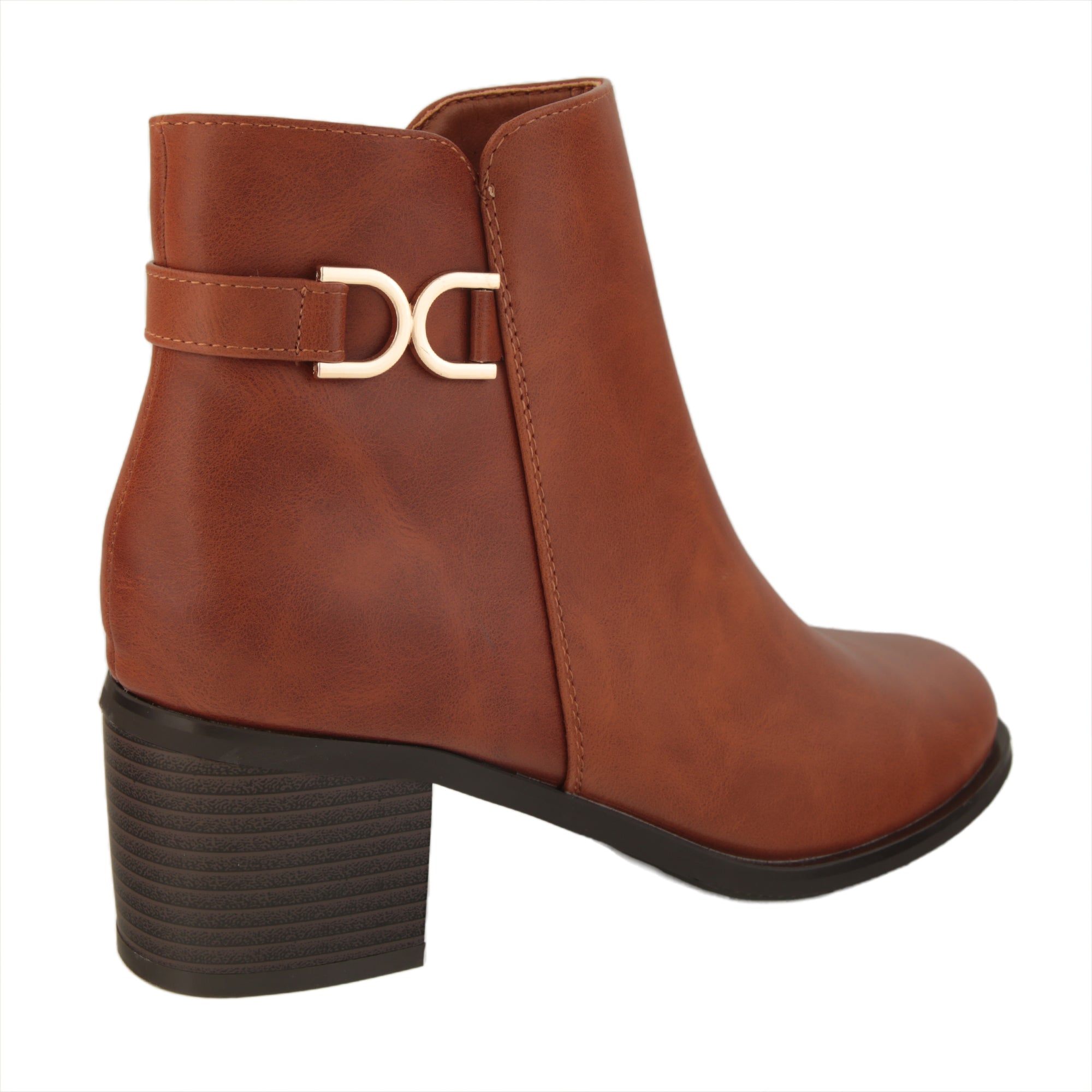 Stivaletti in simil pelle con tacco comodo- Art.CHC265