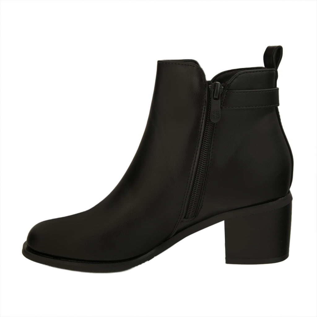 Stivaletti in simil pelle con tacco comodo- Art.CHC275
