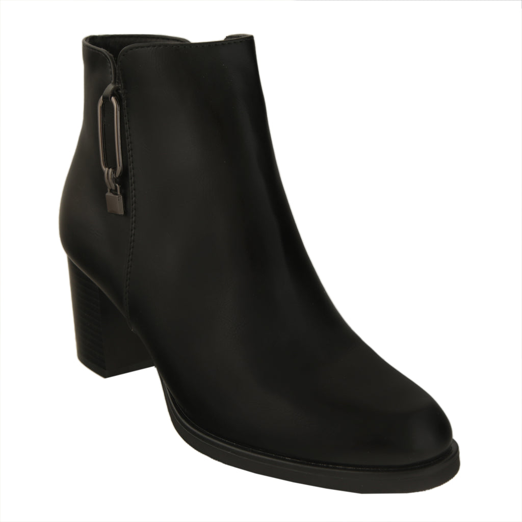 Stivaletti in simil pelle con tacco comodo- Art.CHC269