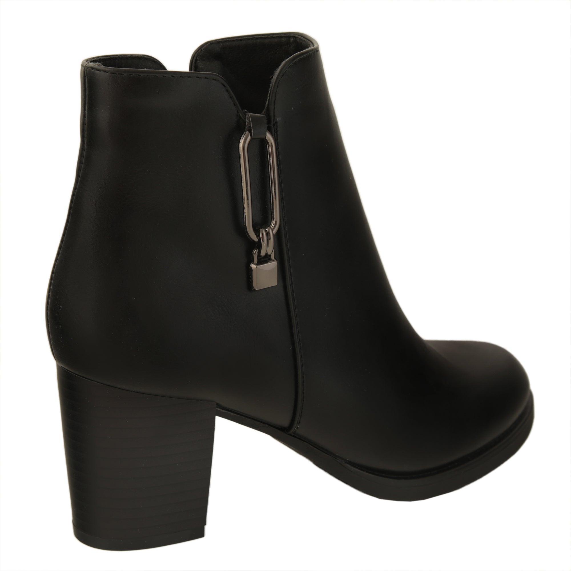Stivaletti in simil pelle con tacco comodo- Art.CHC269