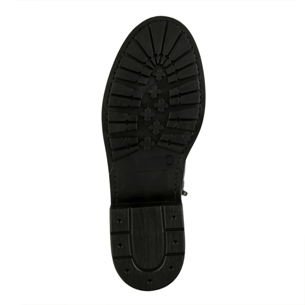 Anfibi stringati in vera pelle di vitello- Art.F11PELLE7576
