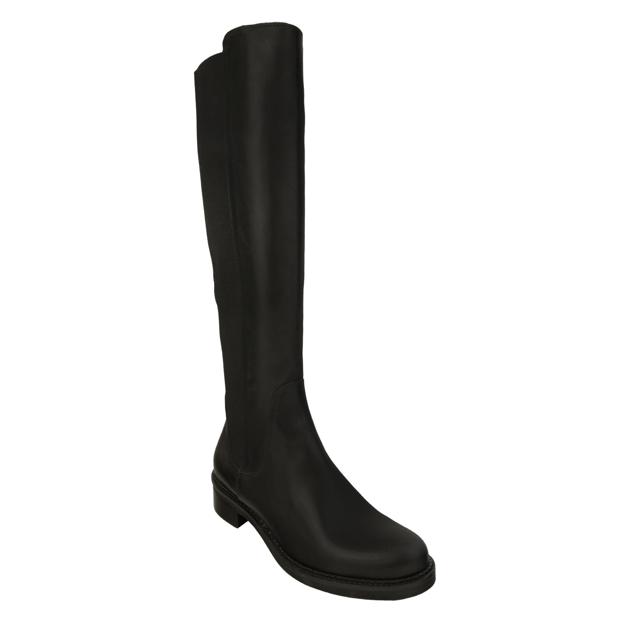 Stivali in vera pelle di vitello con gambale elasticizzato- Art.410PELLE