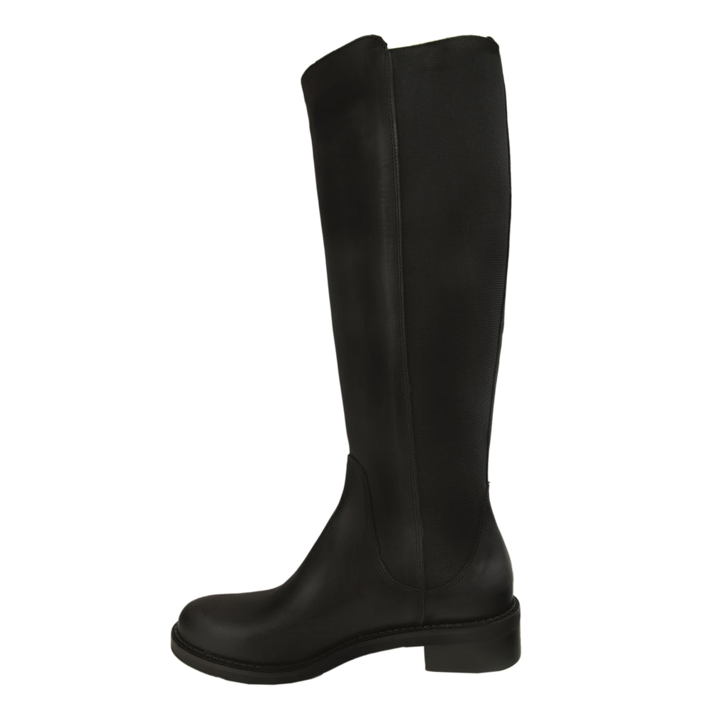 Stivali in vera pelle di vitello con gambale elasticizzato- Art.410PELLE