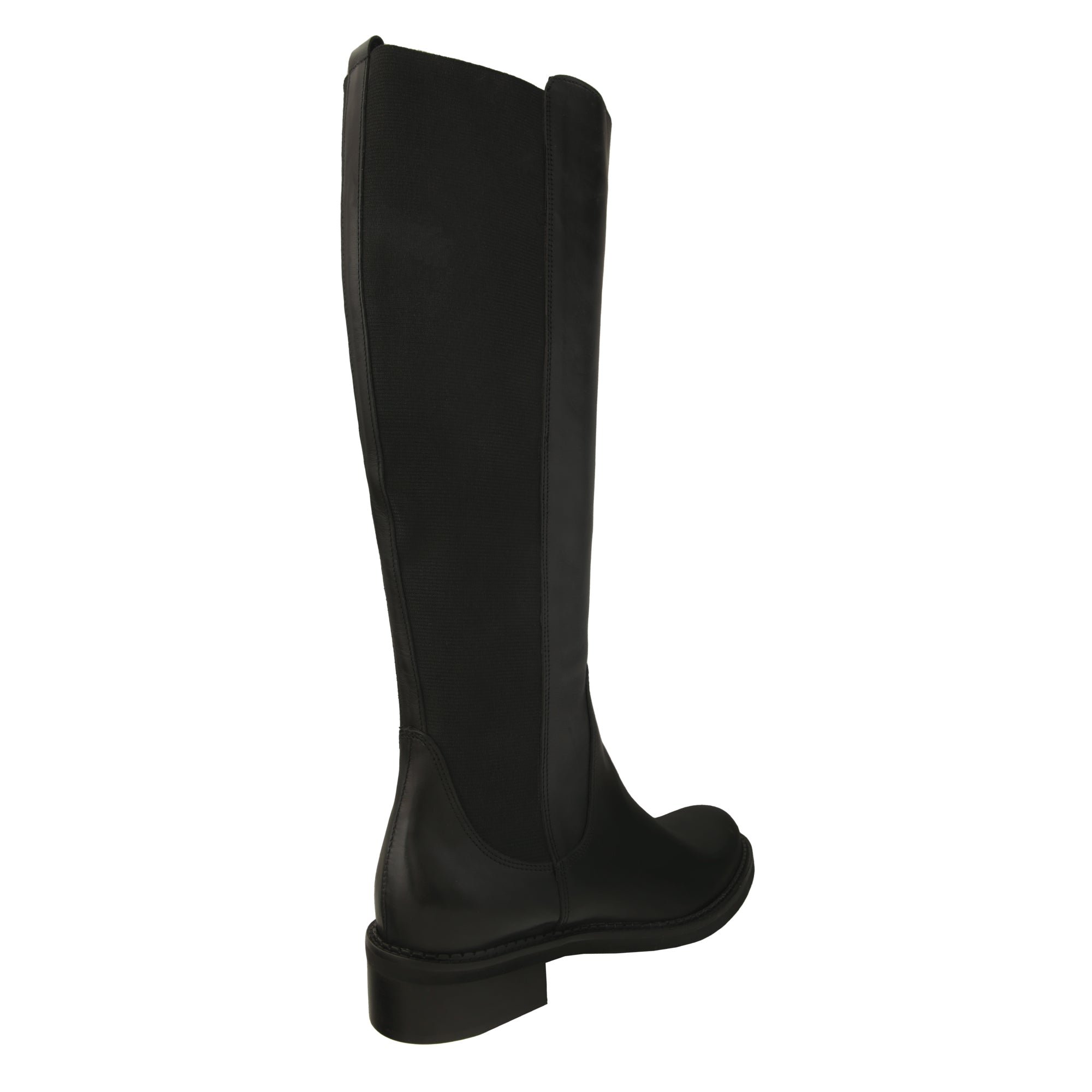Stivali in vera pelle di vitello con gambale elasticizzato- Art.410PELLE