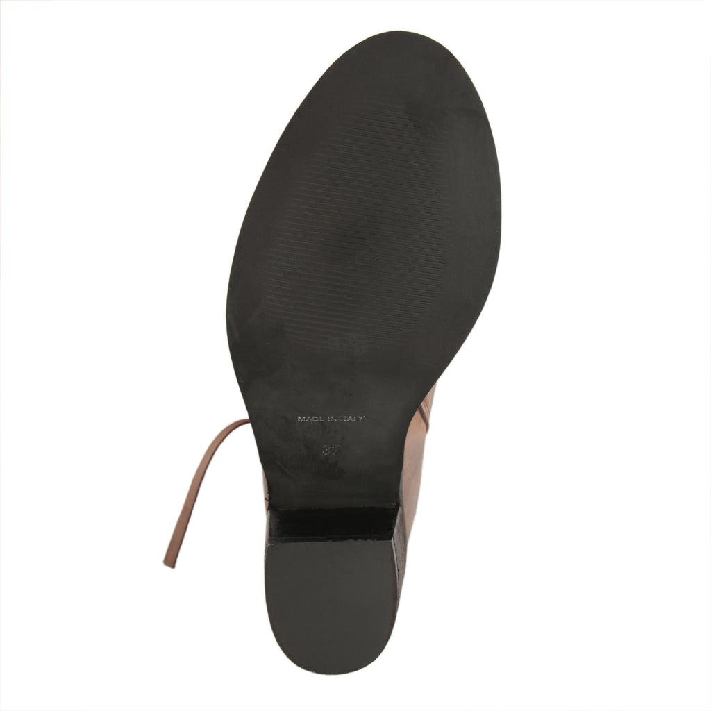 Stivaletti in pelle di vitello con tacco comodo- Art.7070NABUKT50