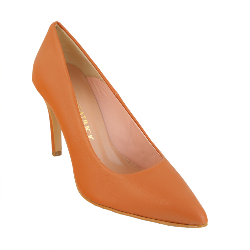 Dècolletè pumps in vera pelle di vitello- Art.1001NAPPA
