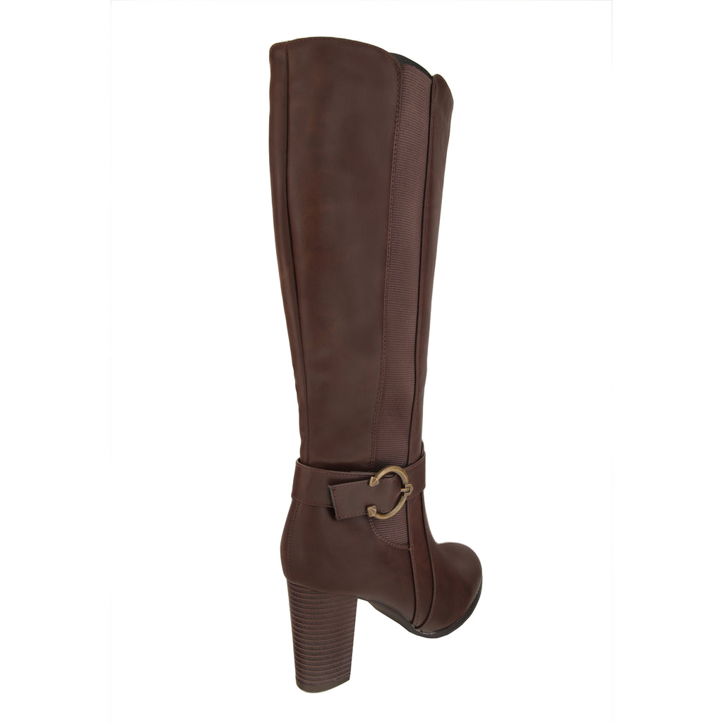 Stivali in simil pelle con tacco 8 cm- Art.CHC238