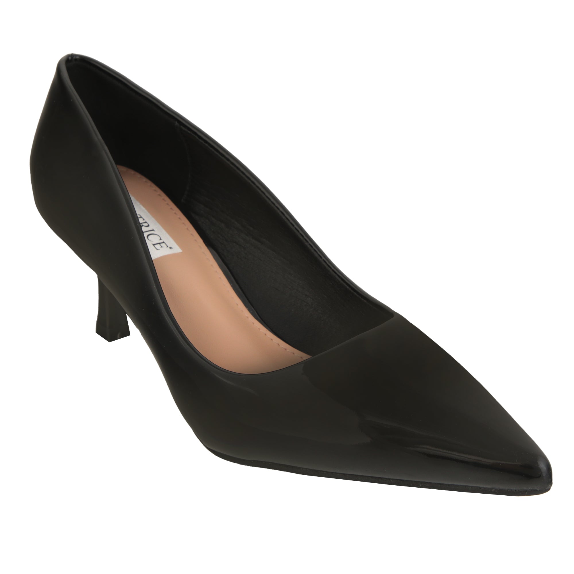 Dècolletè pumps verniciati con tacco basso a spillo- Art.LE256