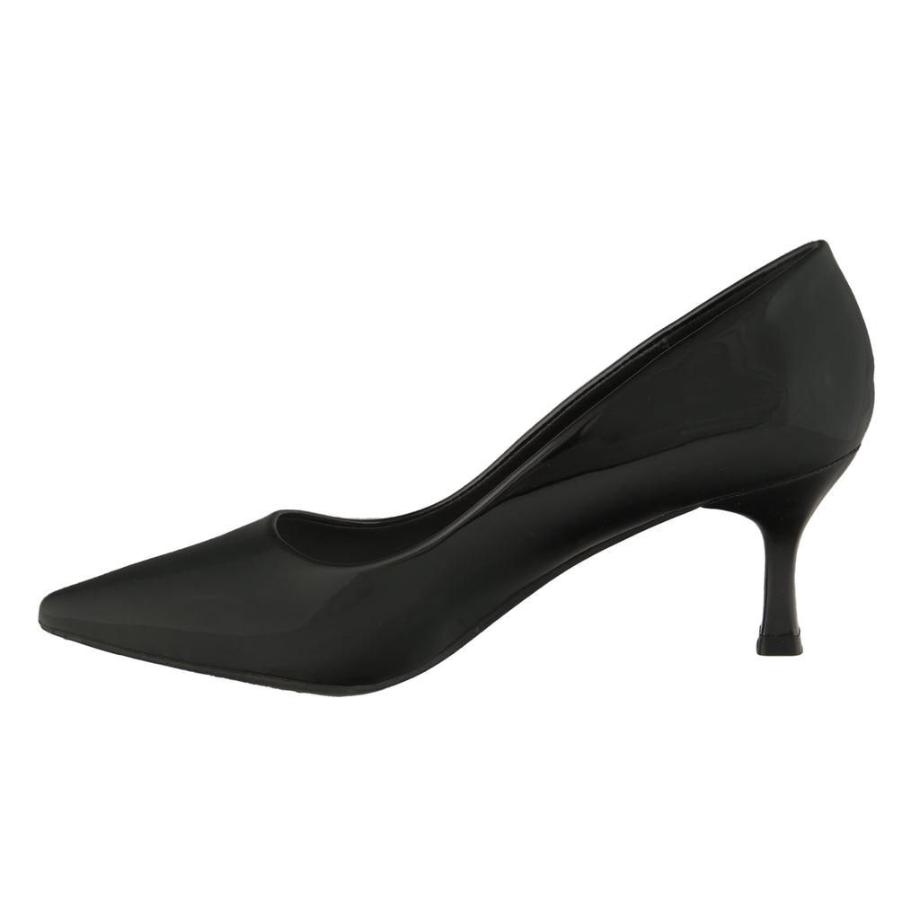 Dècolletè pumps verniciati con tacco basso a spillo- Art.LE256