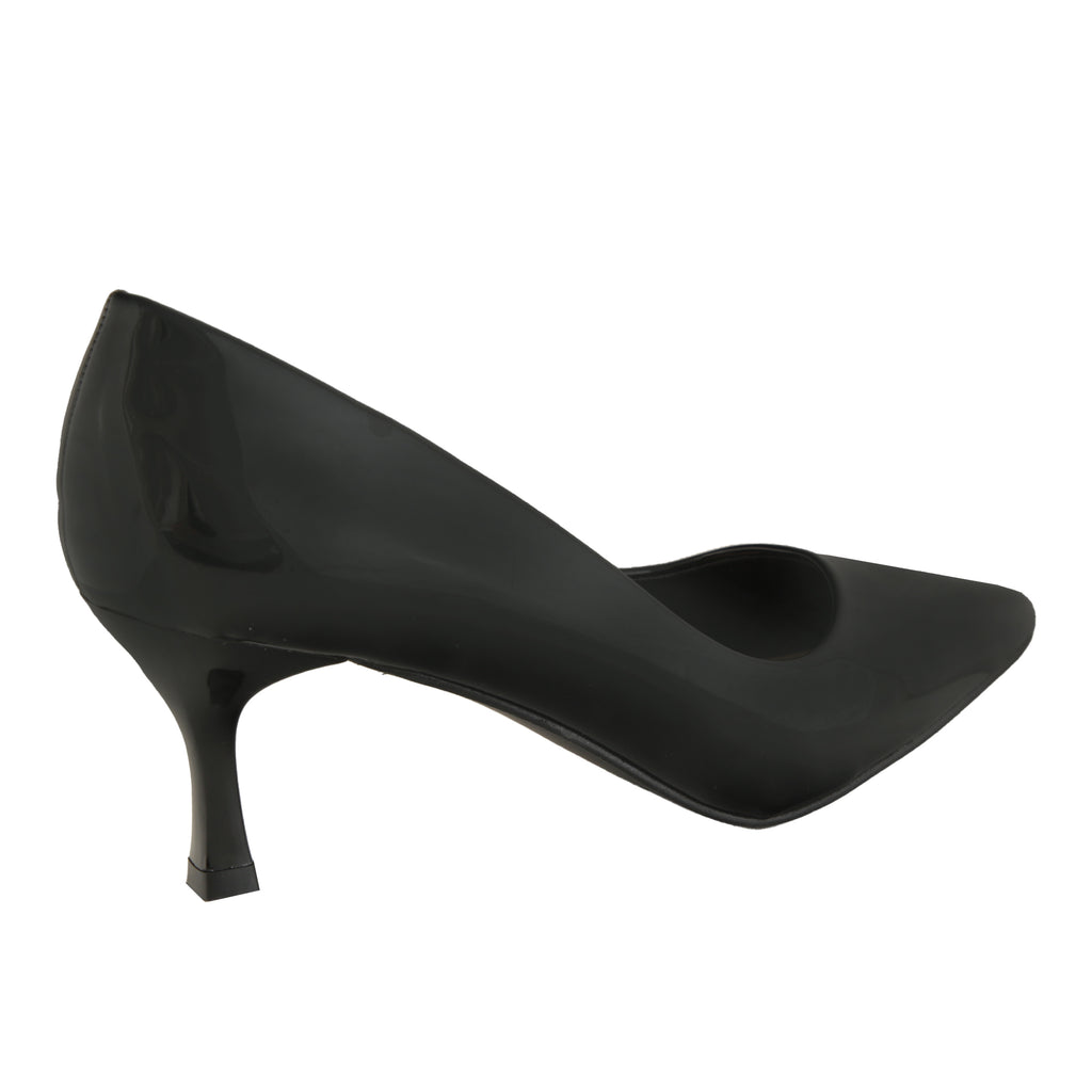 Dècolletè pumps verniciati con tacco basso a spillo- Art.LE256