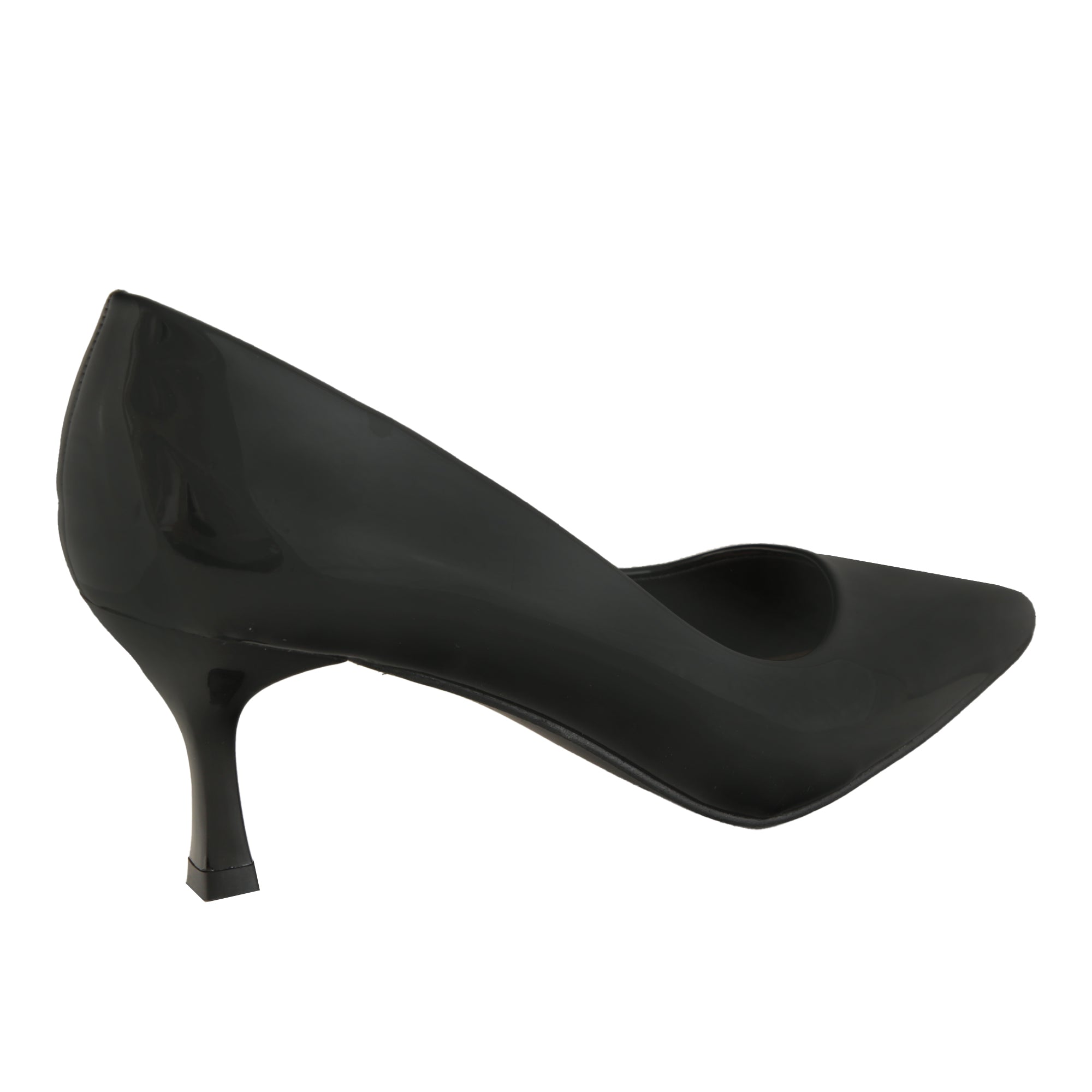 Dècolletè pumps verniciati con tacco basso a spillo- Art.LE256