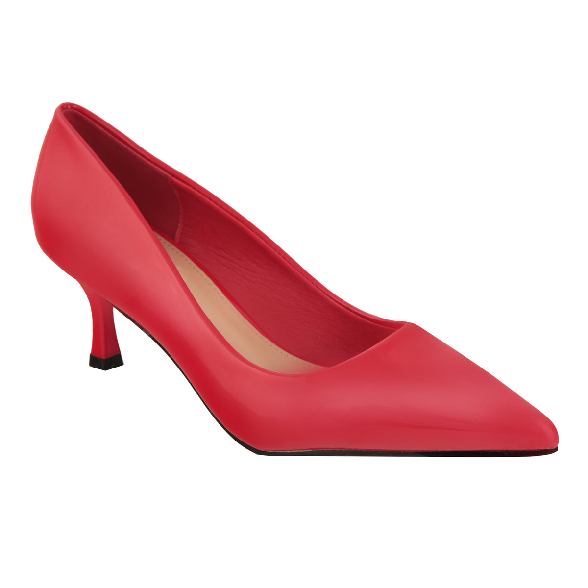 Dècolletè pumps verniciati con tacco basso a spillo- Art.LE256