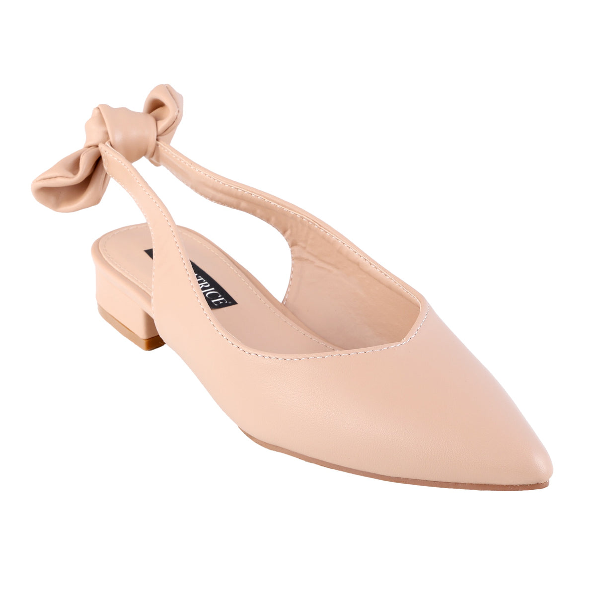 Decolletè bassi in simil pelle con fiocco ed elastico su cinturinoSP005 Art. SP005