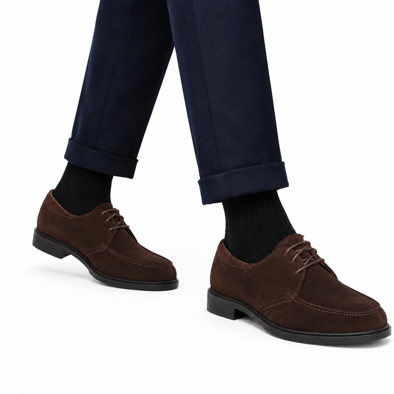 Derby stringate in camoscio con fondo light-Art.B070CAMOSCIOFDOJACOBS