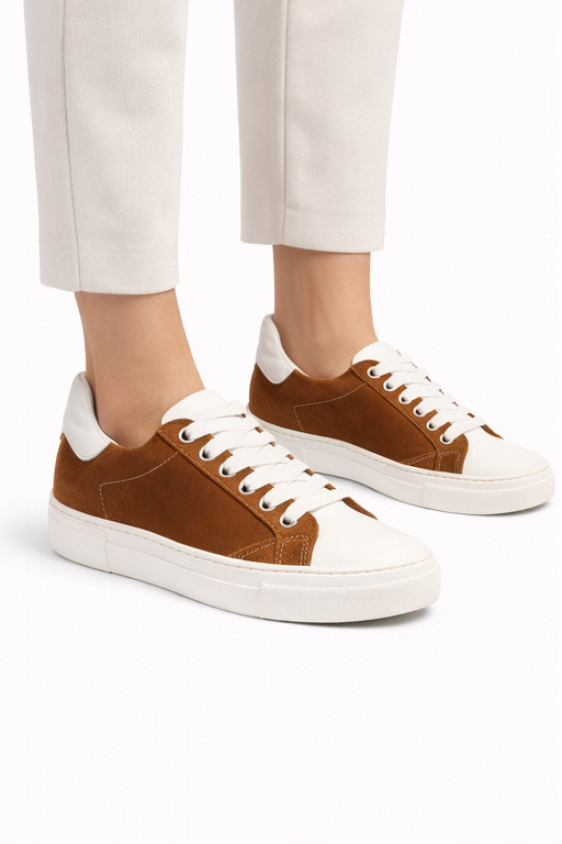Sneakers - fondo 3,5 cm -Art.67CAMOSCIO