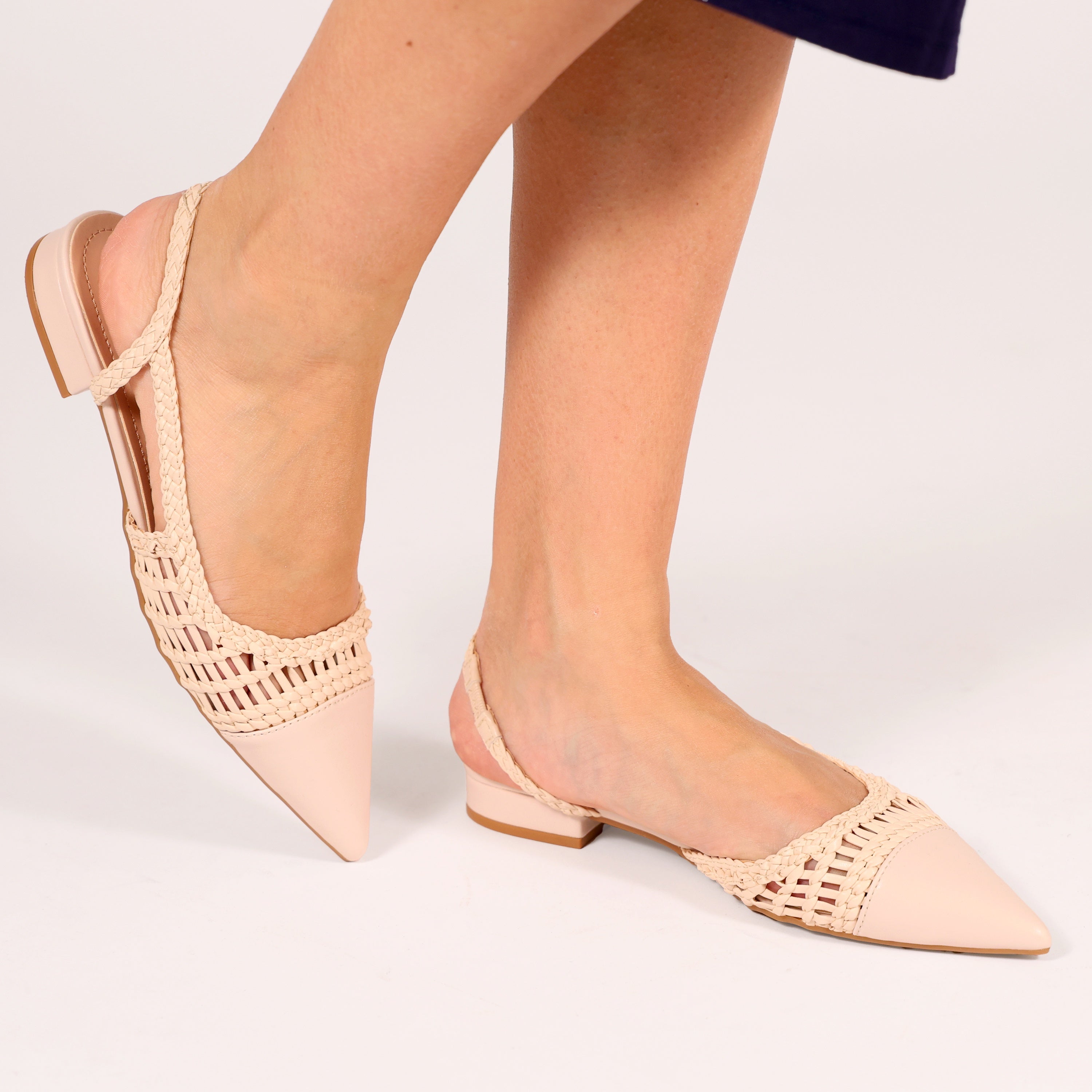 Ballerine in simil pelle con intreccio- Art.BK501