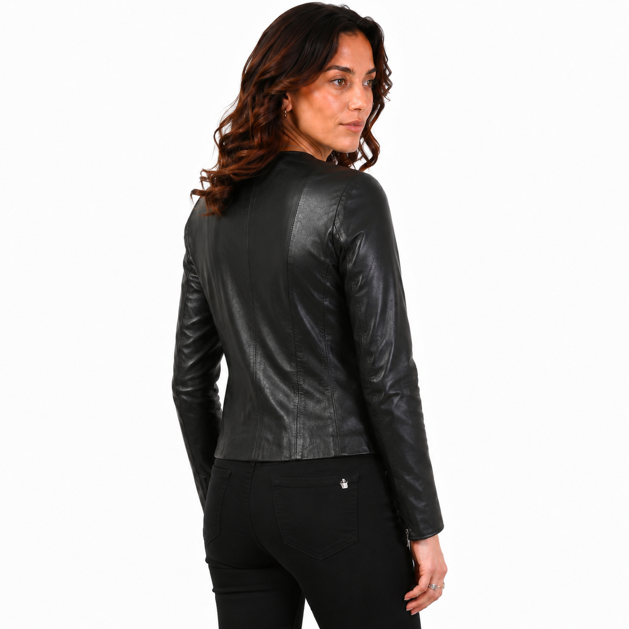 Giubbino in pelle di vitello nappa Nero-Slim Fit-Art.CHANELNAPPA